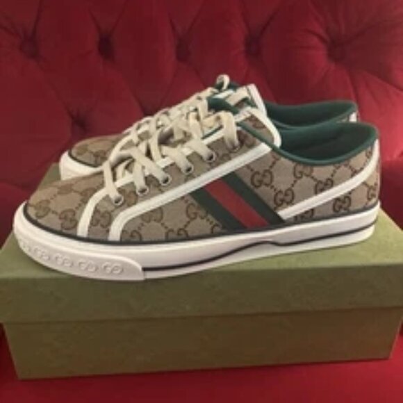 Gucci Shoes - Gucci Women’s Tennis 1977 Beige Ebony